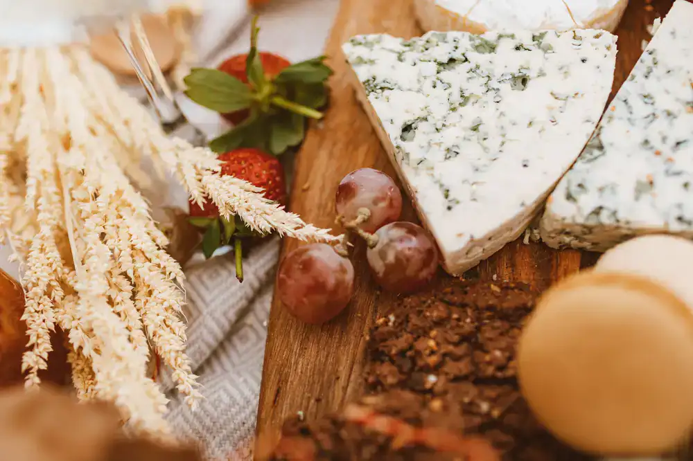 A close up of a signature ready-to-eat charcuterie board